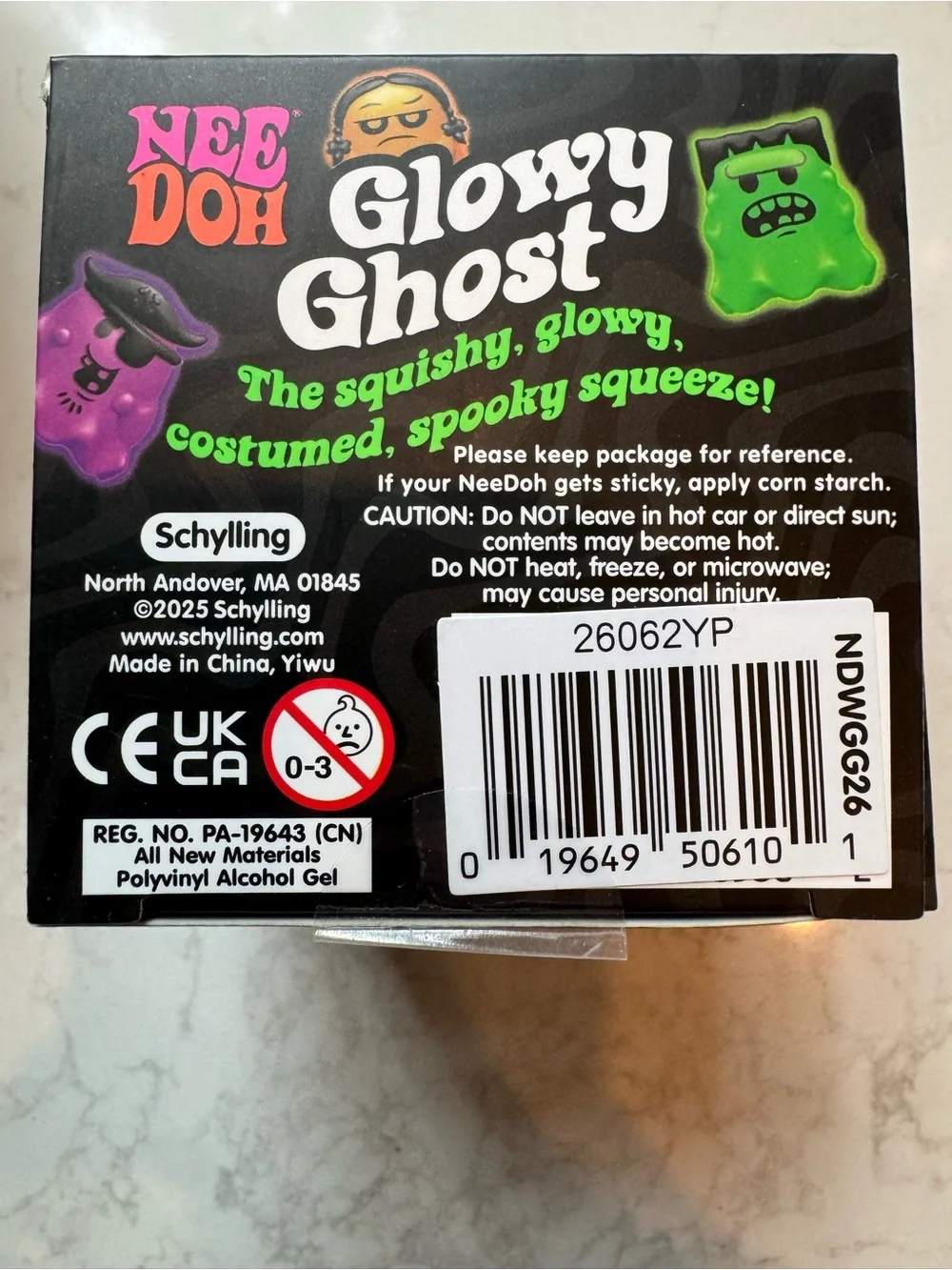 Glowy Ghost Kids Toy - Green Glow-in-the-Dark Figure
